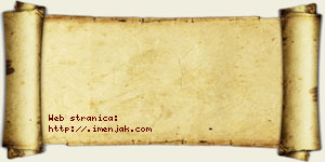 Jovana Strinić vizit kartica